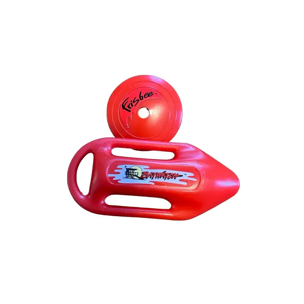 Barbie Baywatch Doll Outfit Swimsuit Shorts Shirt Frisbee Whistle Red Float